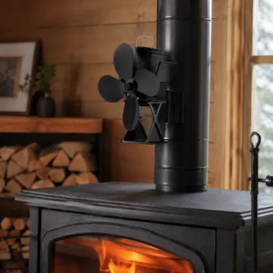 Magnetic adsorption mounting module for stove fan