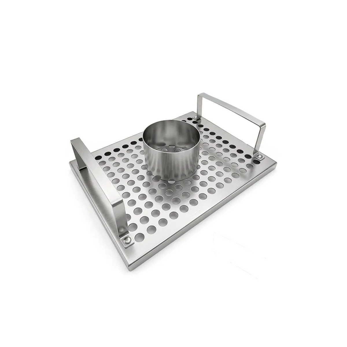 Stainless steel BBQ roasting rack for chicken and meat