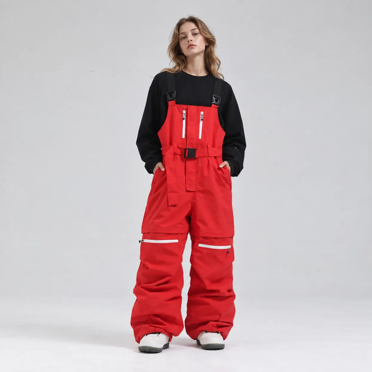 custom-mens-ski-bib-pants-green-front