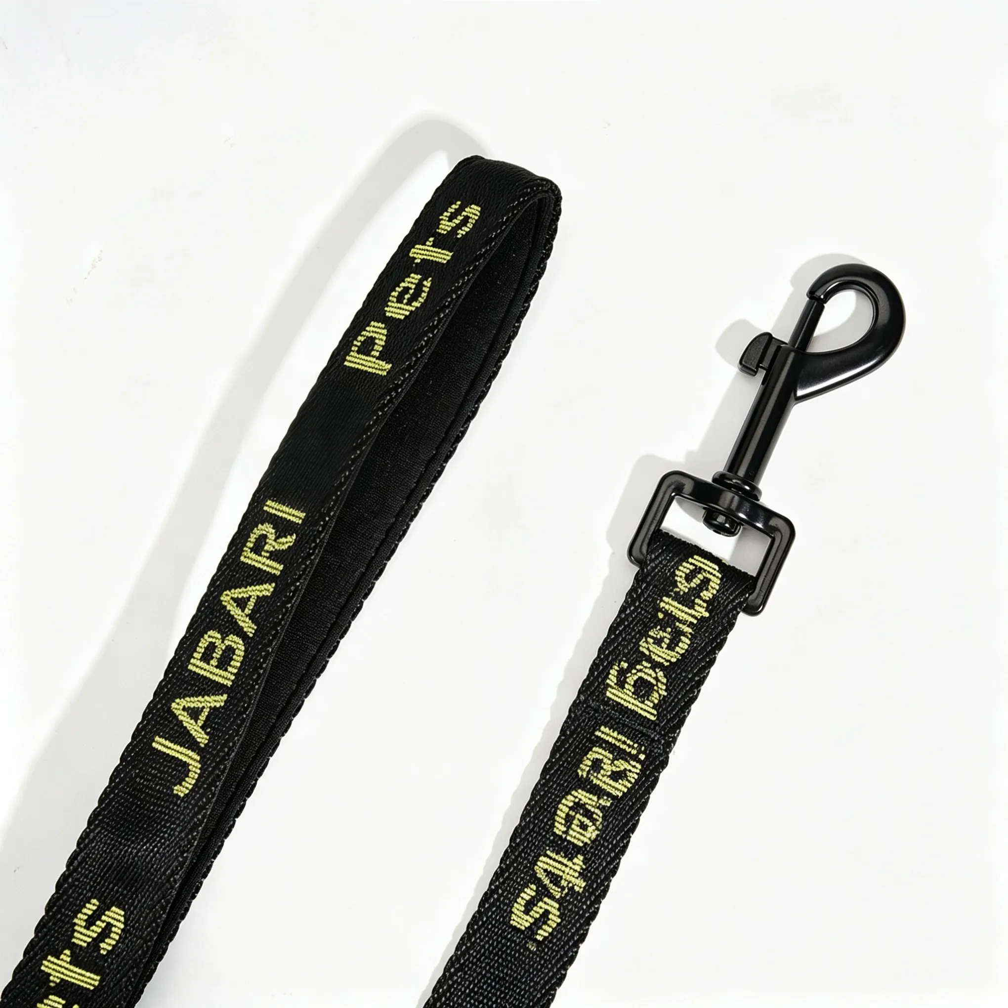 black Jacquard nylong lead