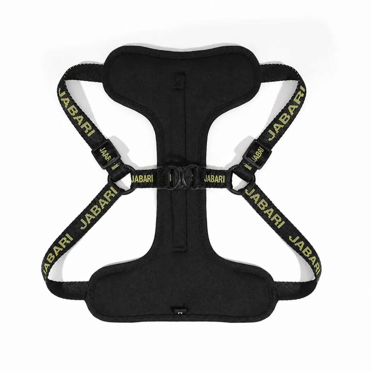 black-custom-logo-no-pull-dog-harness-back
