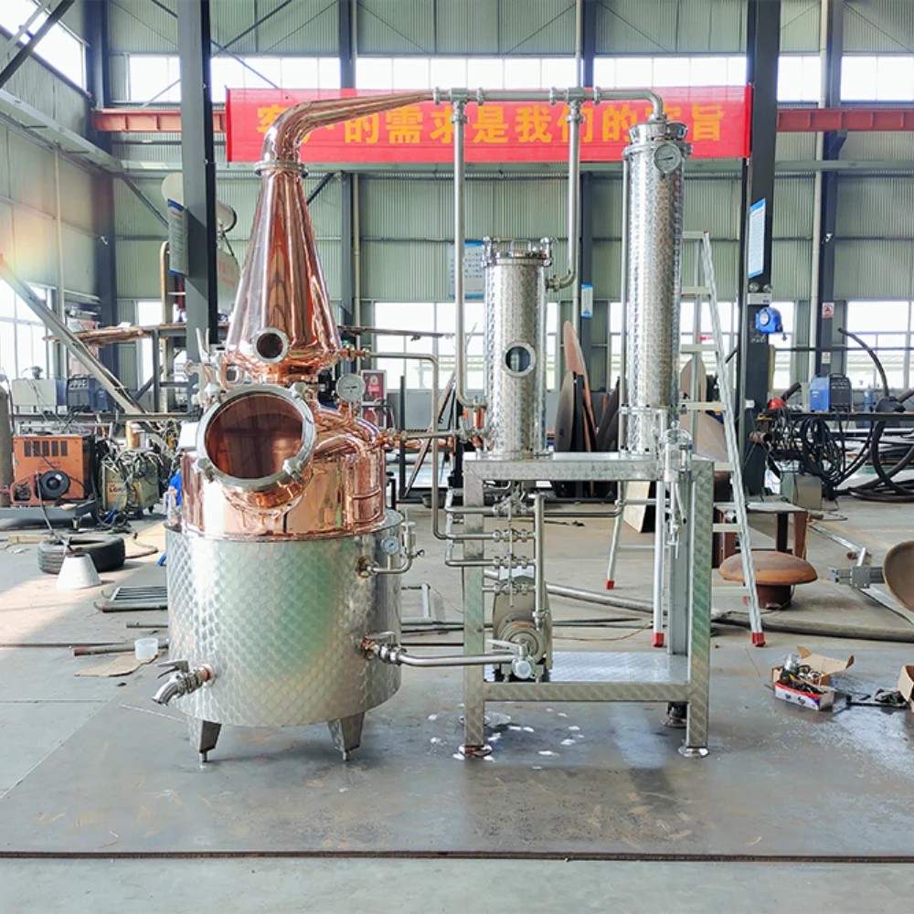 skid-mounted-300l-gin-distillery-setup-with-botanical-basket
