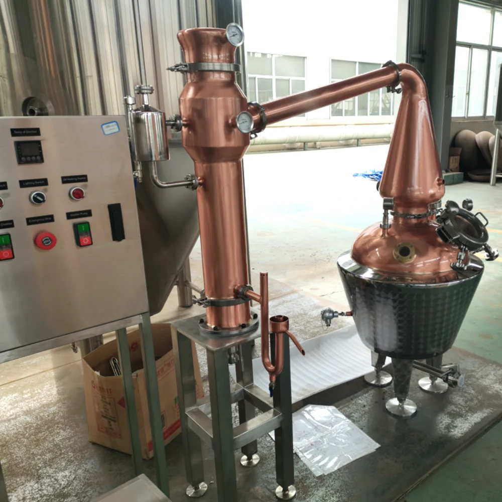 TGD series red copper still for craft distillery startups