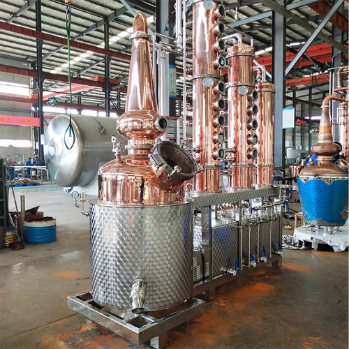 300l-skid-mounted-distillation-unit-with-shell-and-tube-condenser