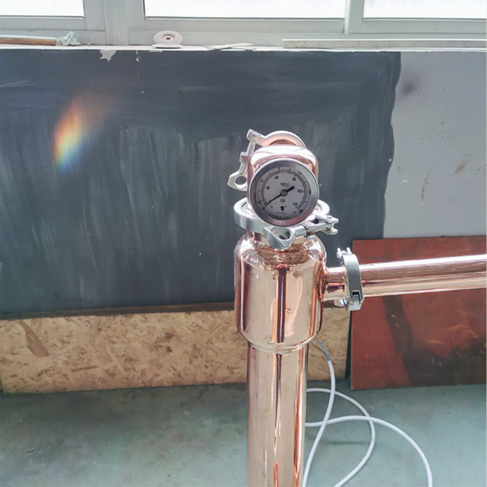 precision-distillation-pressure-gauge-and-vapor-path-connection