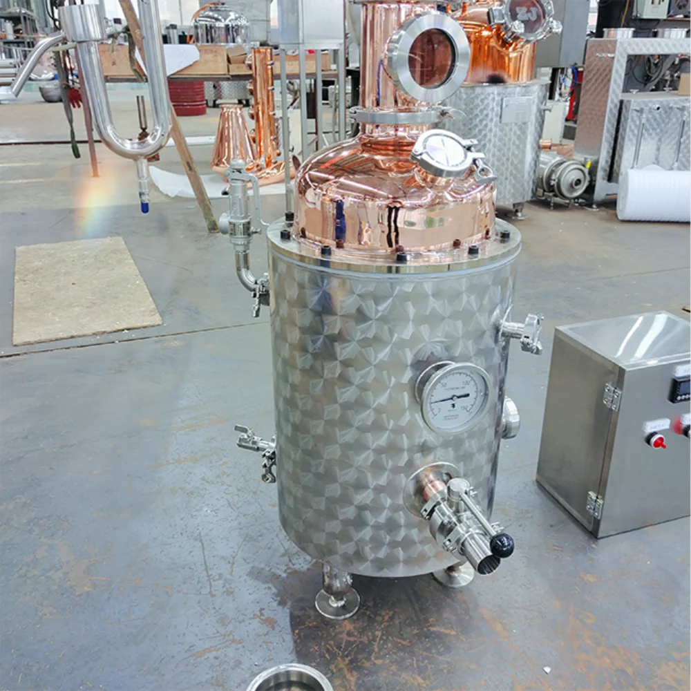 jacketed-copper-distillation-kettle-with-digital-temperature-sensors