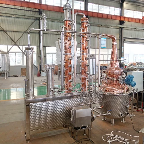 skid-mounted-vodka-distillation-unit-with-shell-and-tube-condenser