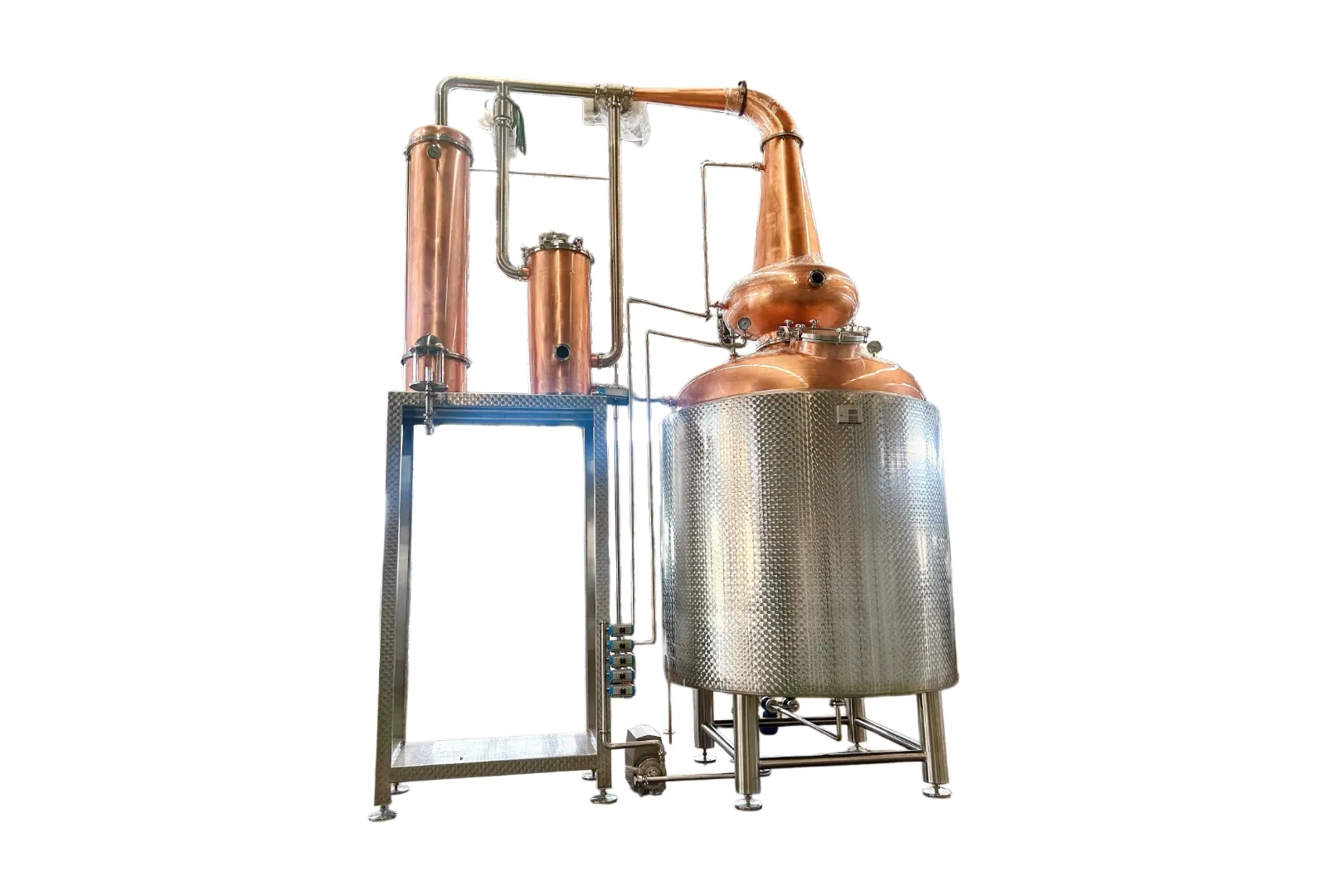 red‑copper‑pot‑still‑distillation‑system‑commercial‑spirit‑distiller