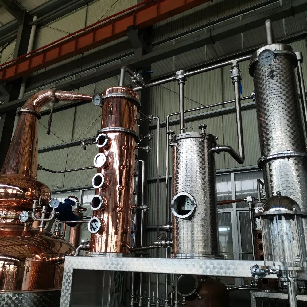 copper-rectifier-column-and-condenser-spirit-distillation-unit