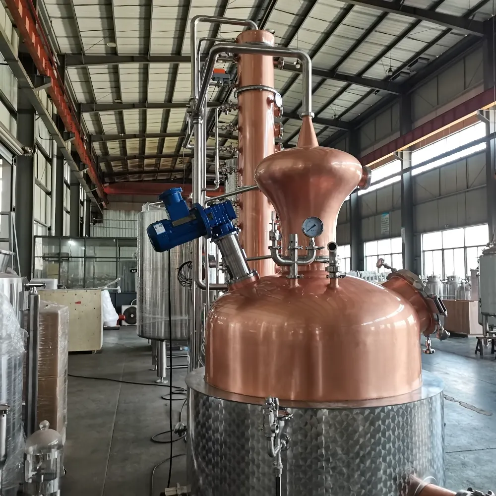 commercial‑spirits‑distiller‑copper‑pot‑still‑and‑rectification‑column‑side‑perspective‑5