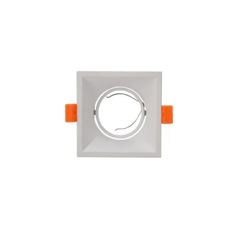 Square recessed downlight front view