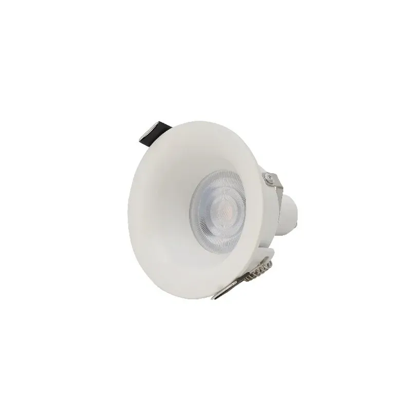 Durable aluminum recessed ceiling light with GU10 or MR16 lamp holder.