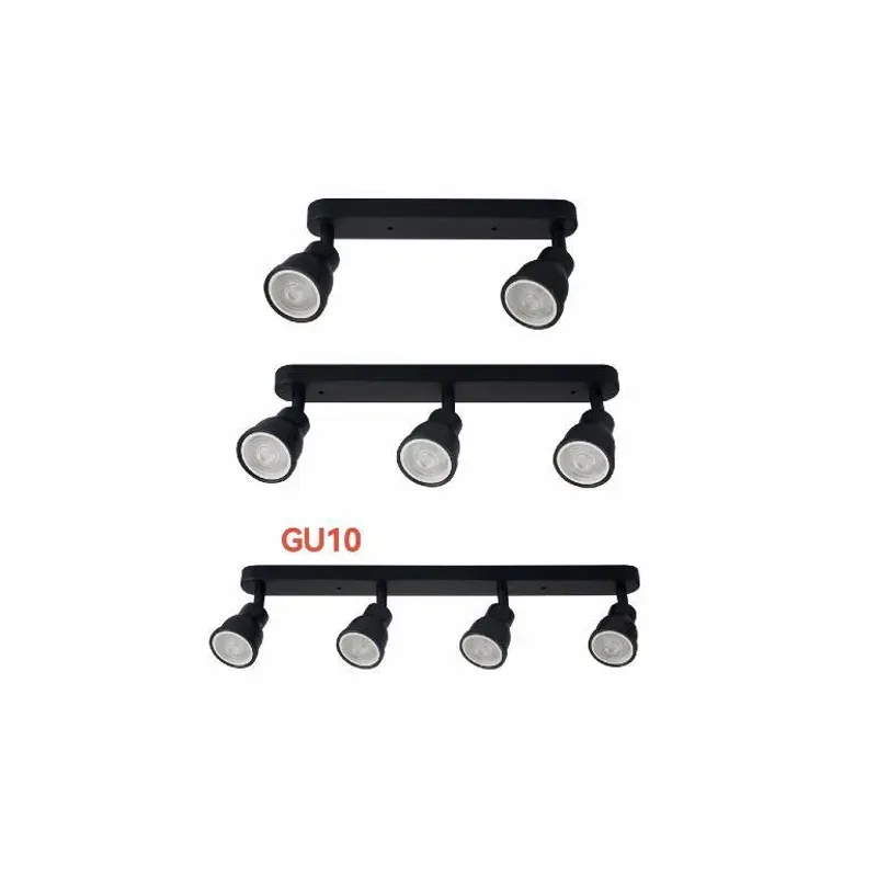 Double Head triple head Surface Mounted GU10 Track Light Ceiling Track Light Camera MR16 Track Light Fixture Housing