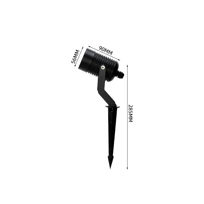 JD-9016 landscape spike light dimensions drawing