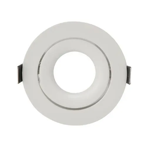 Adjustable downlight frame front view angled
