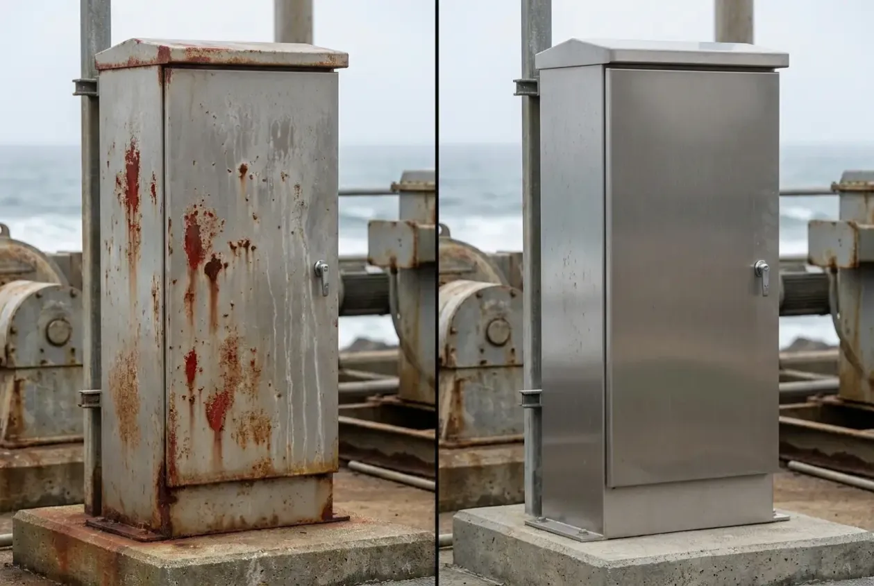 Stainless Steel 304 vs 316 for Outdoor Electrical Enclosures