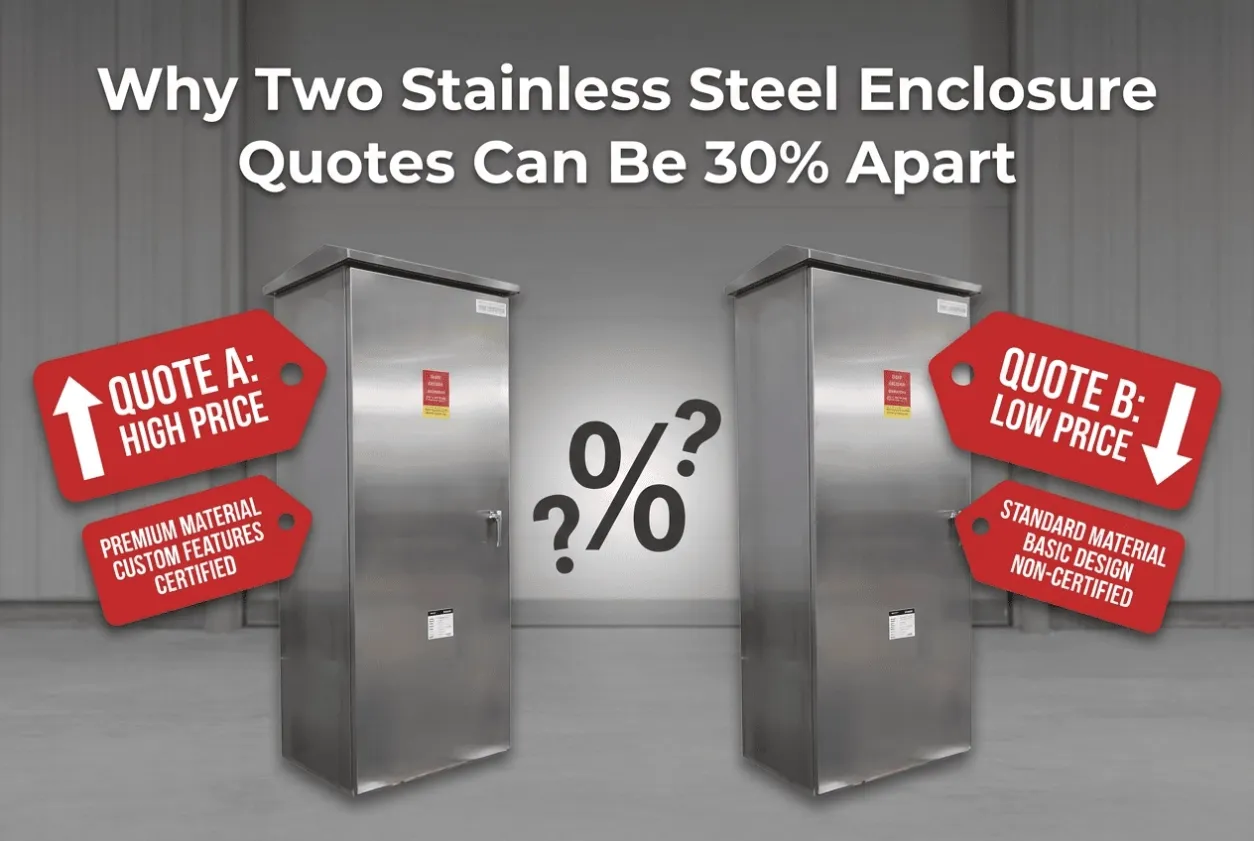 Why Two Stainless Steel Enclosure Quotes Can Be 30 Apart