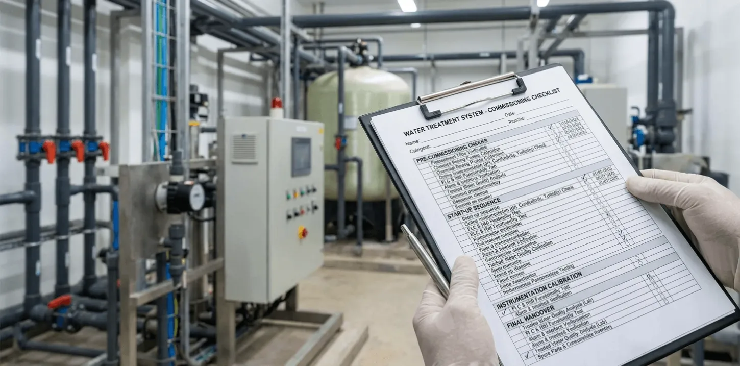Water Treatment Commissioning Checklist