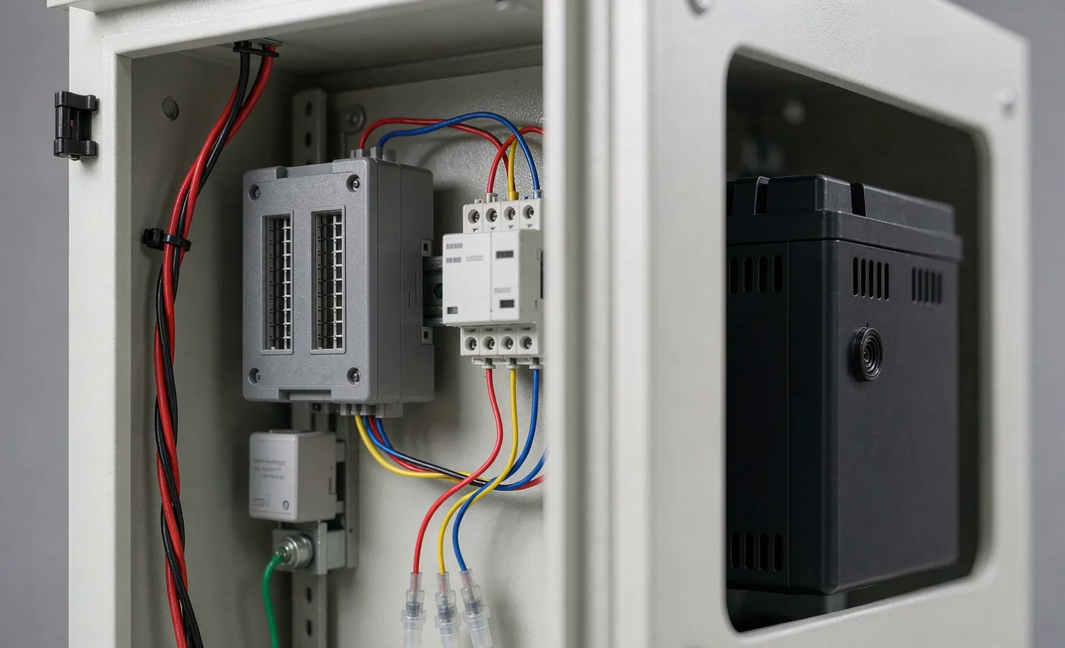 Control panel assembled around customer-supplied components