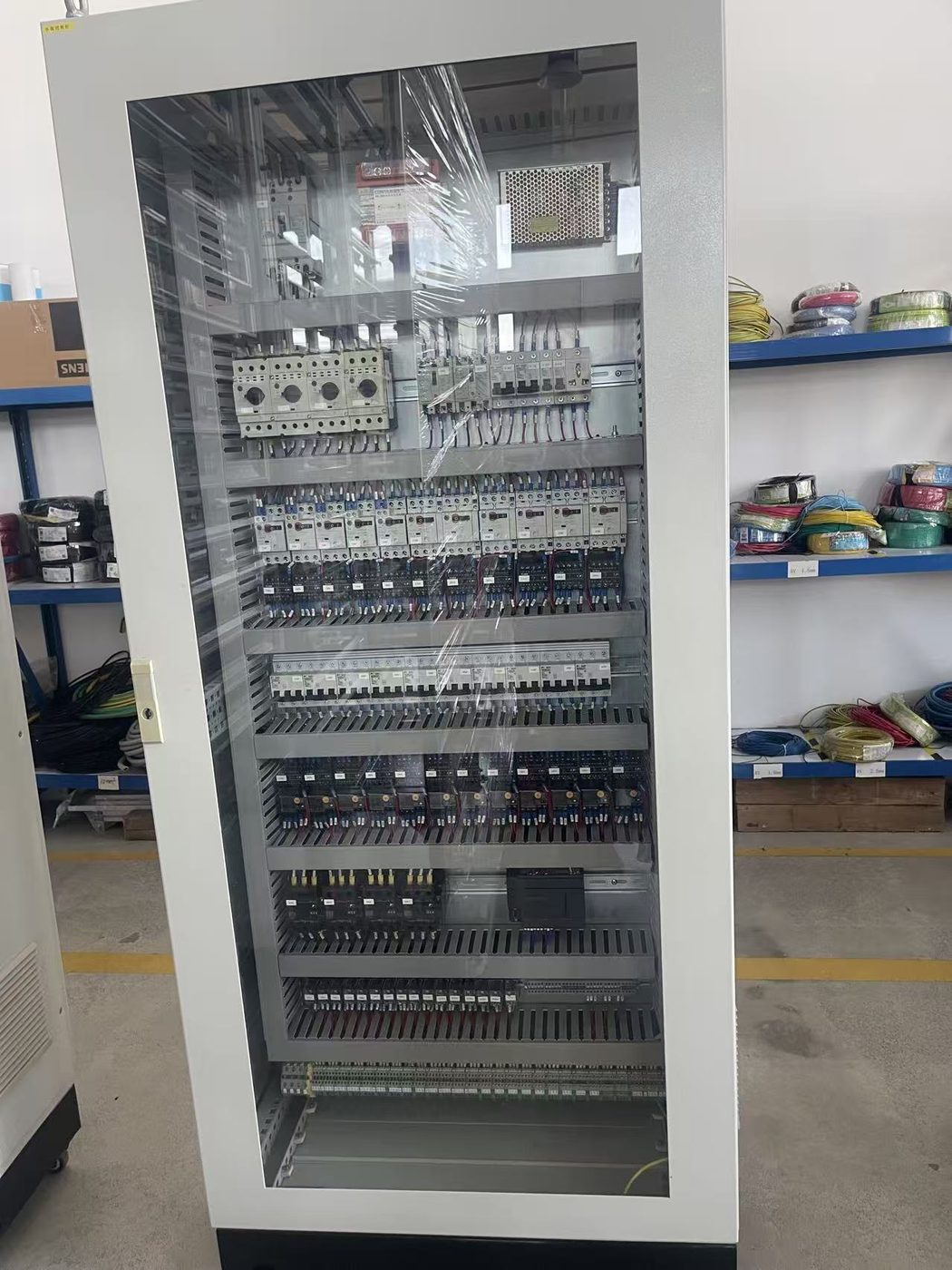 Custom motor control center panel assembled at our vetted partner workshop in China