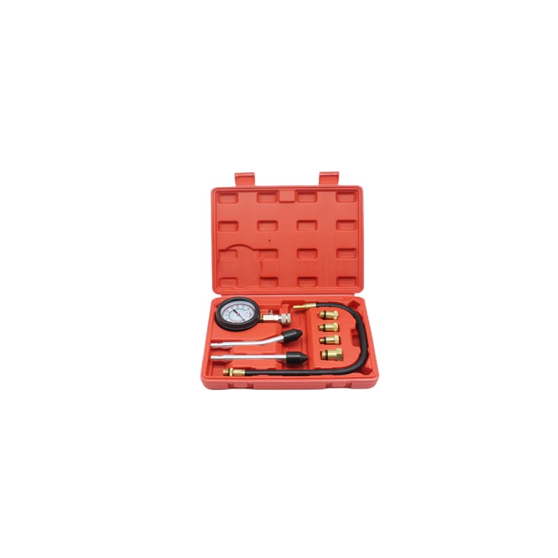 8-piece cylinder compression tester kit, detail view