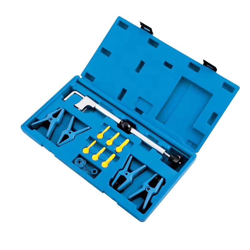 12-piece fuel line clamp and stopper kit with line stoppers, adapters and hose clamp