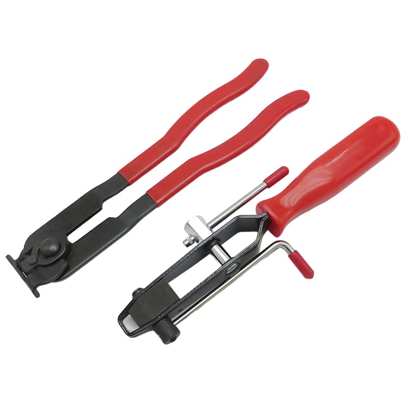 2-piece CV joint clamp banding tool and ear type boot clamp pliers set