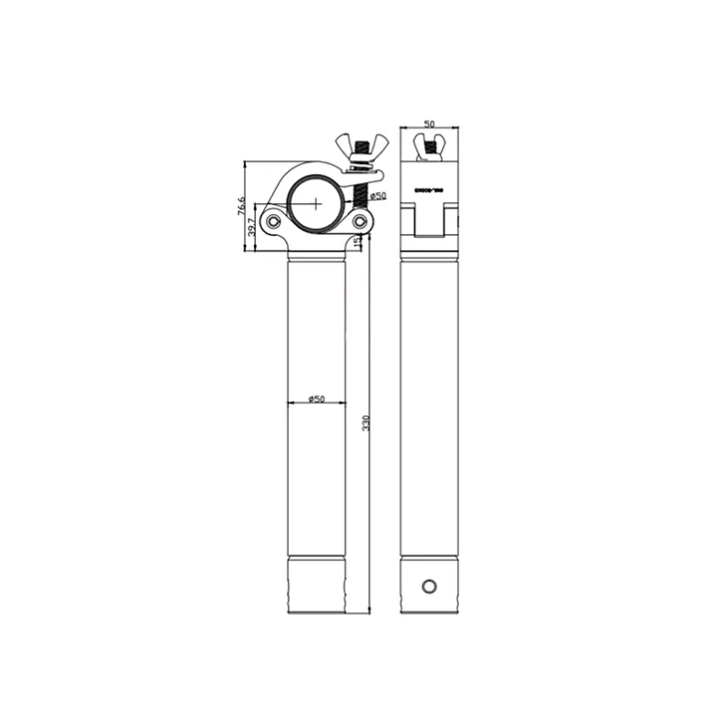 Pro Clamp With Tube Connector 04