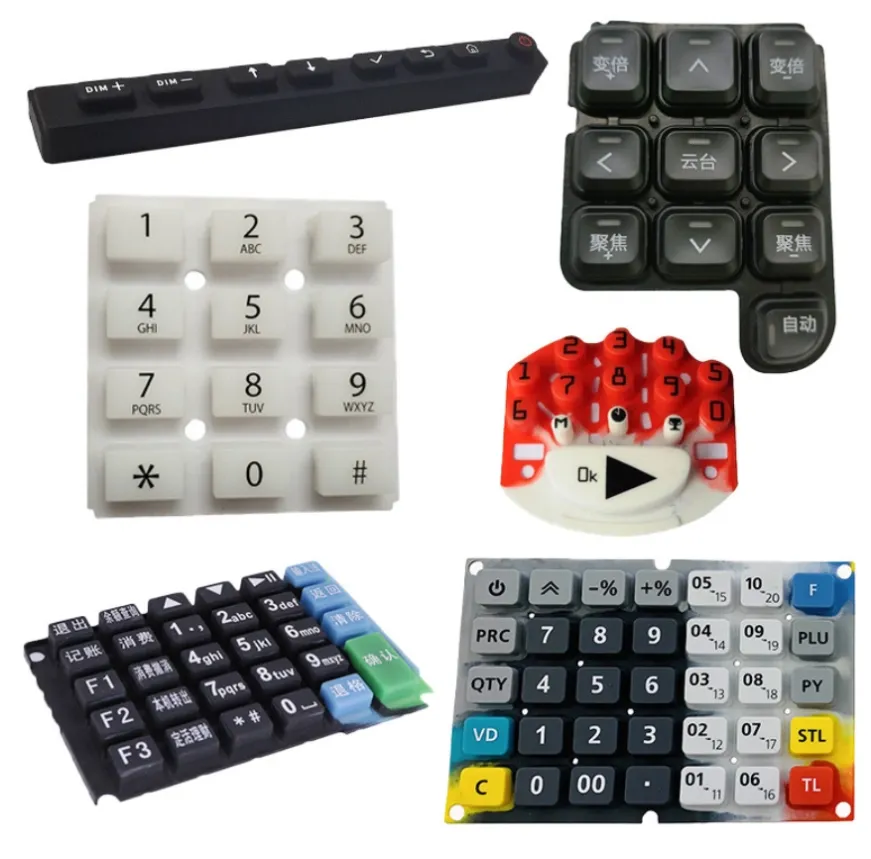 Silicone Keypads & Button Mats - custom silicone product