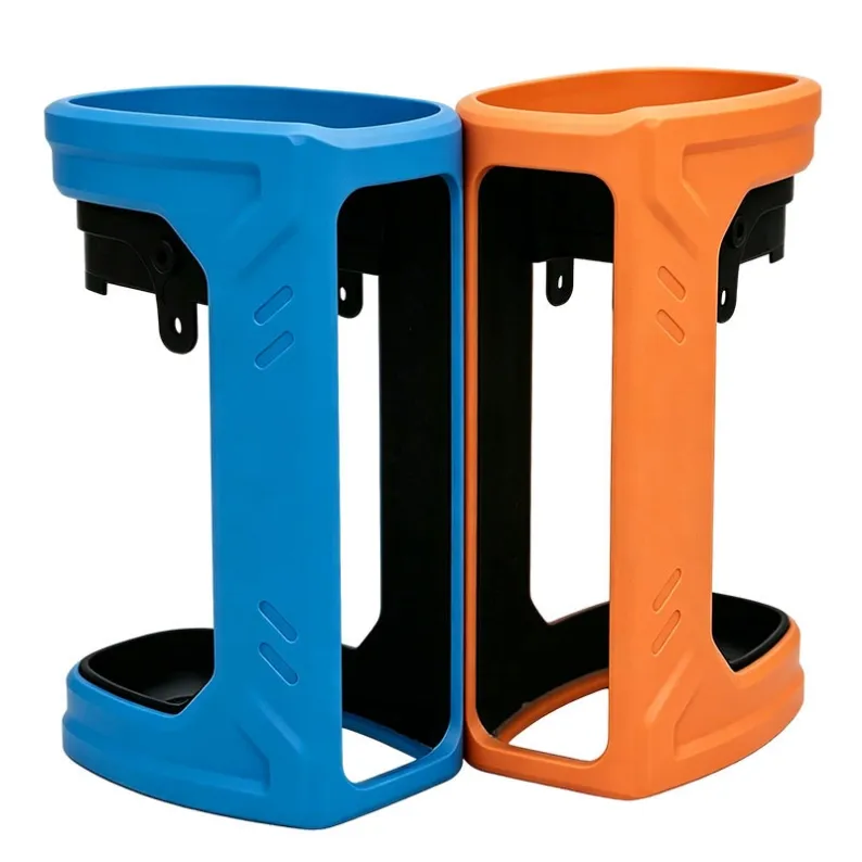 Silicone + Plastic Overmolding - Silicone overmolded on plastic structures