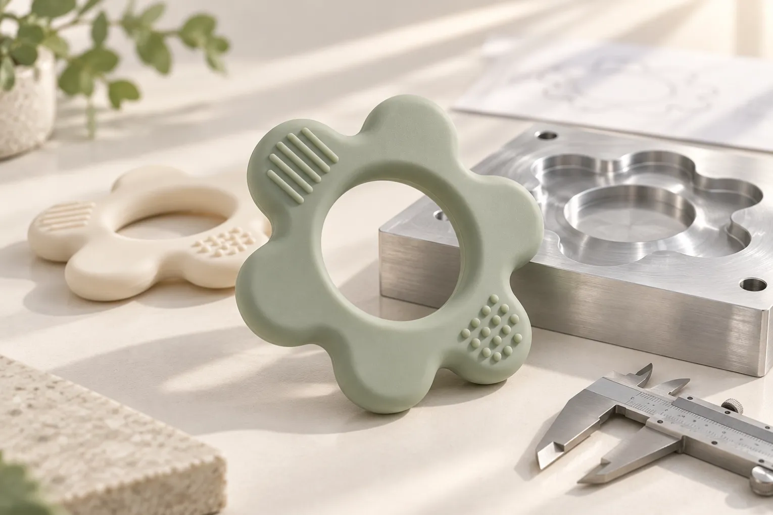 Silicone teether design and safety