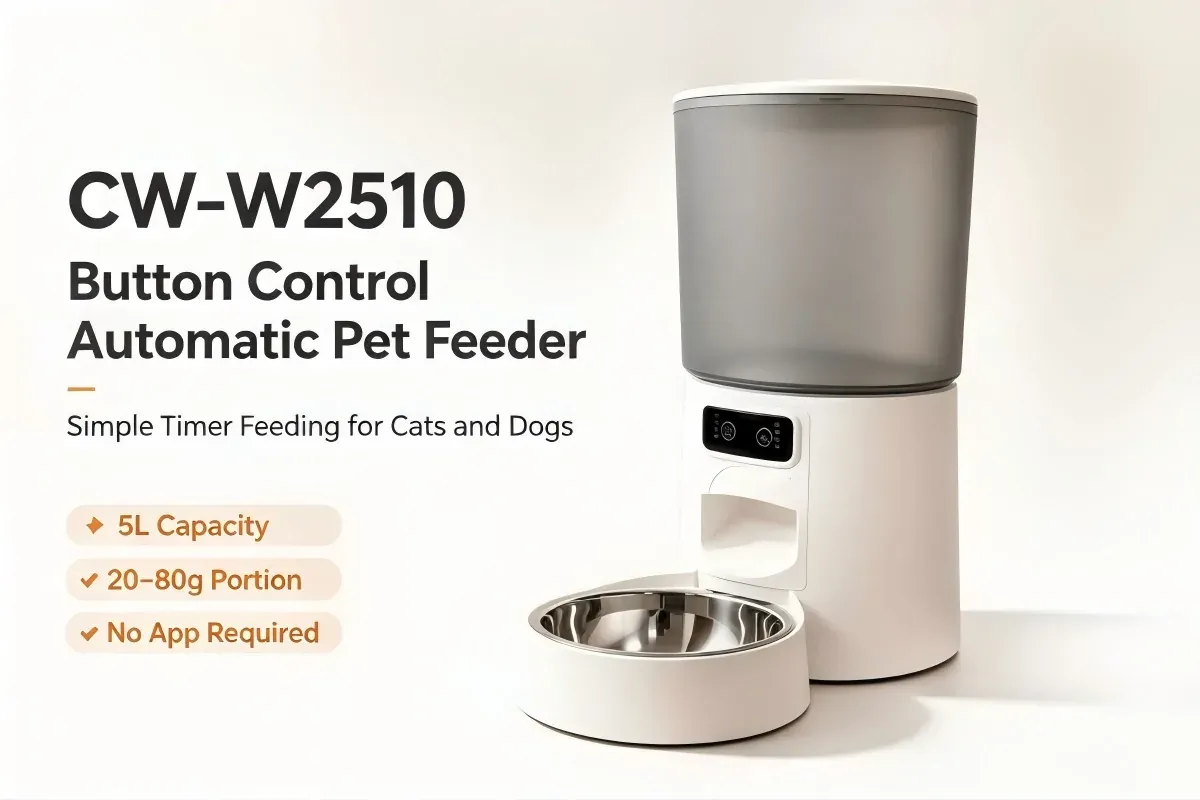 CW-W2510 button feeder with timer and portion control