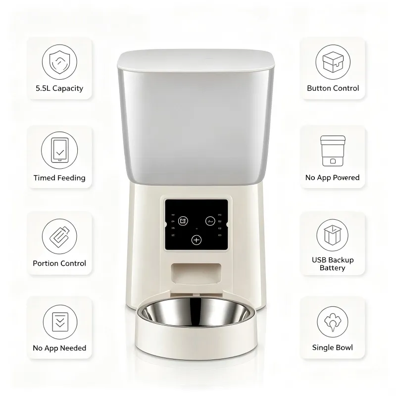 21-CW-W2409 SINGLE BOWL BUTTON CONTROL FEEDER