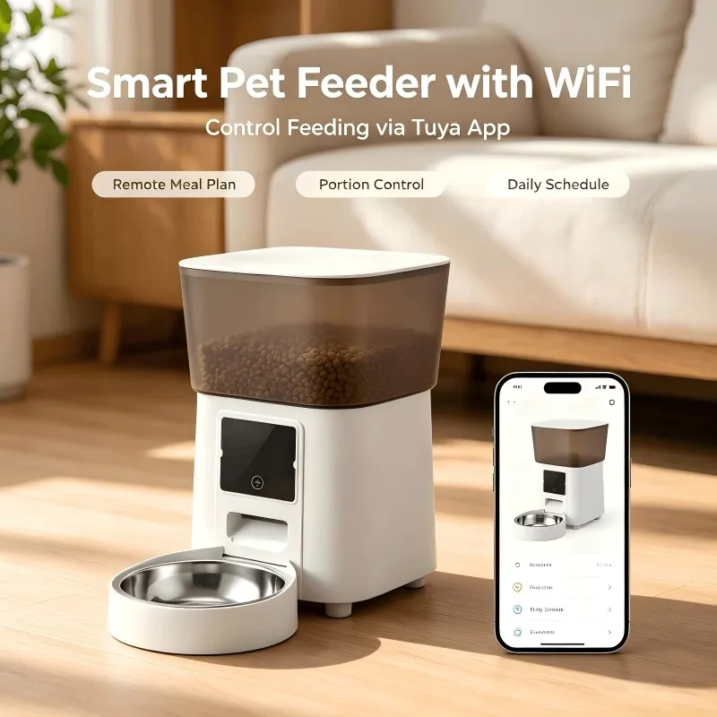 28-CW-W2409LD SINGLE WIFI SMART PET FEEDER