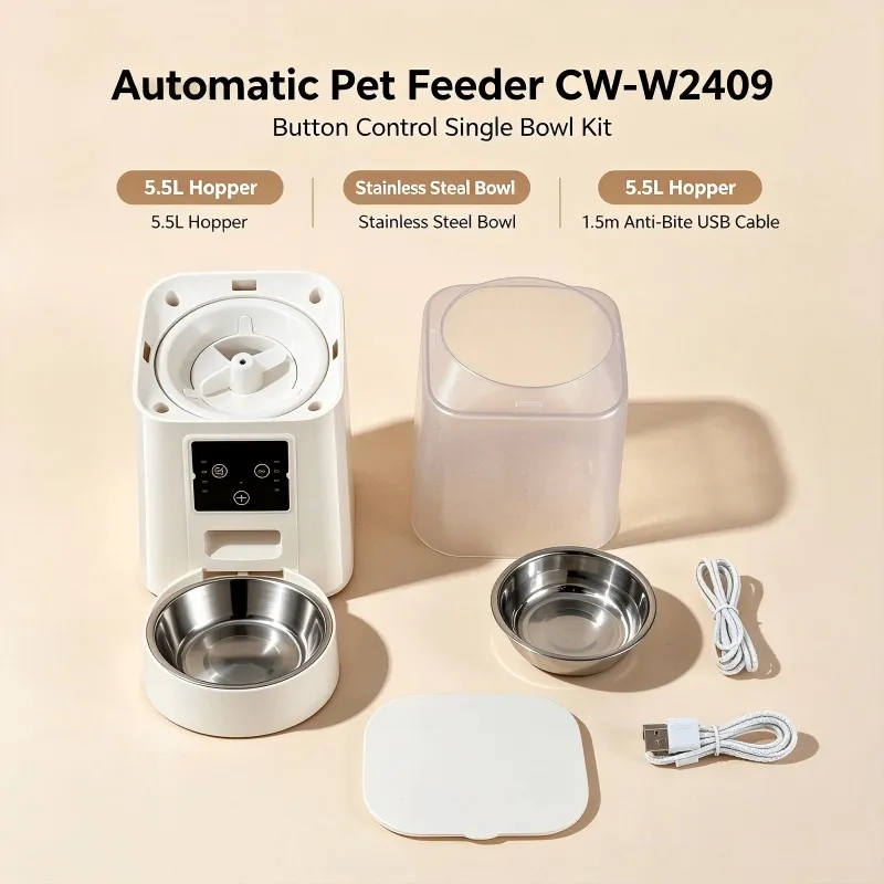 18-CW-W2409 SINGLE BOWL BUTTON CONTROL FEEDER