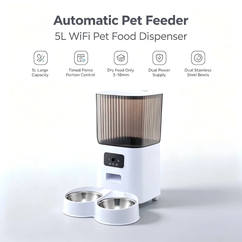 Smart Automatic Pet Feeder with Voice Recording & Remote Control (3)