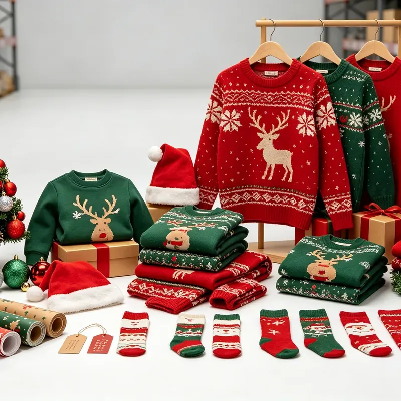 Gift sourcing from China - Christmas decorations and Christmas apparel