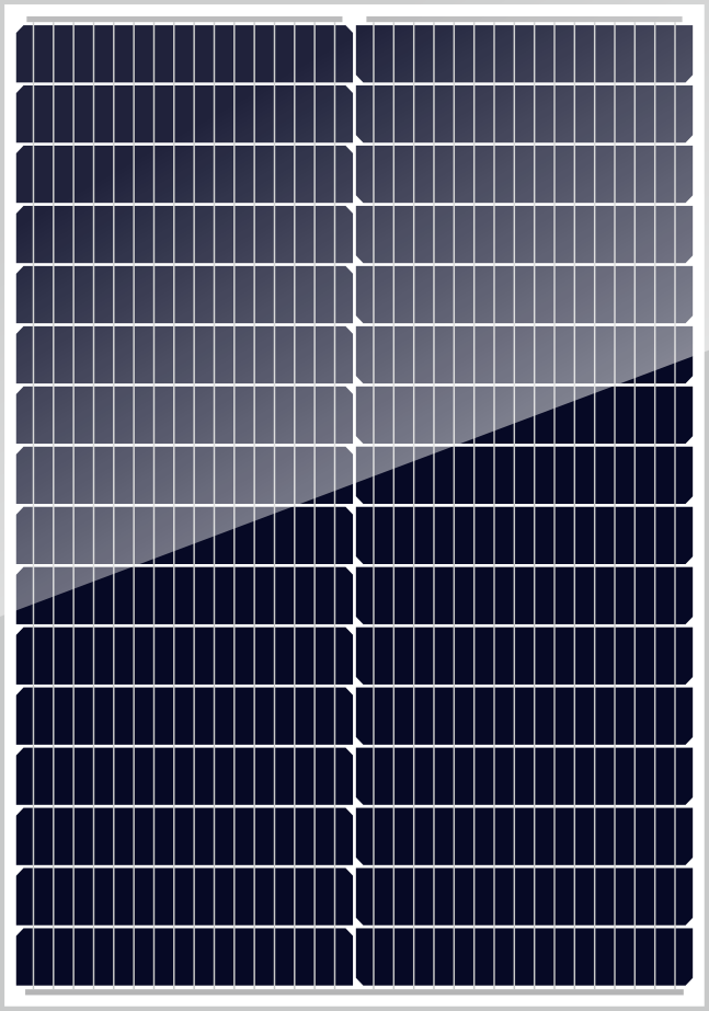 40W monocrystalline solar panel PNM40M10 front view