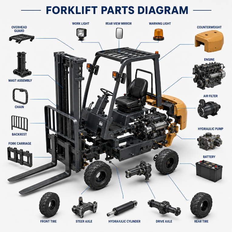 forklift parts diagram