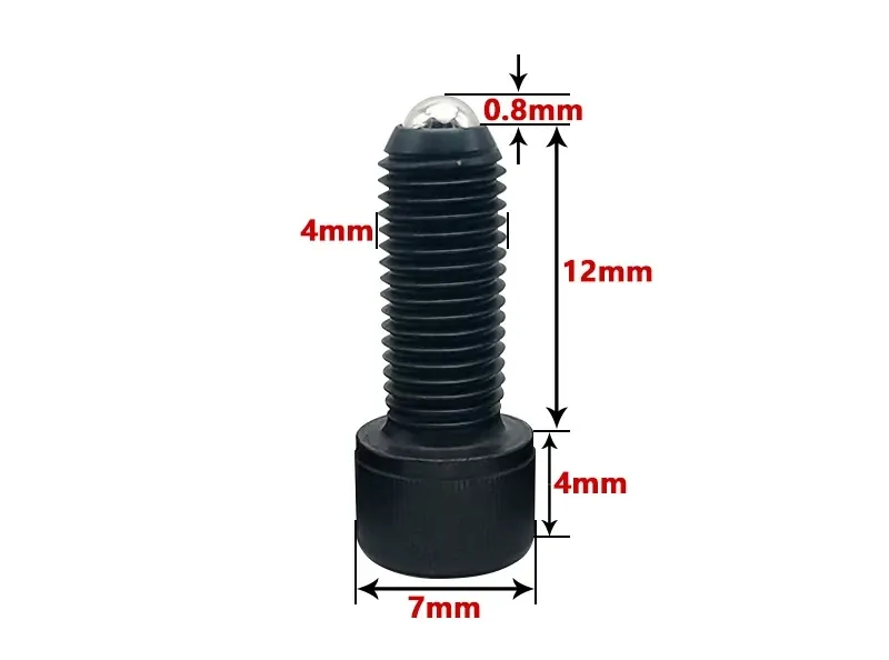 spring loaded ball plunger: m4 spring plunger dimensions 02