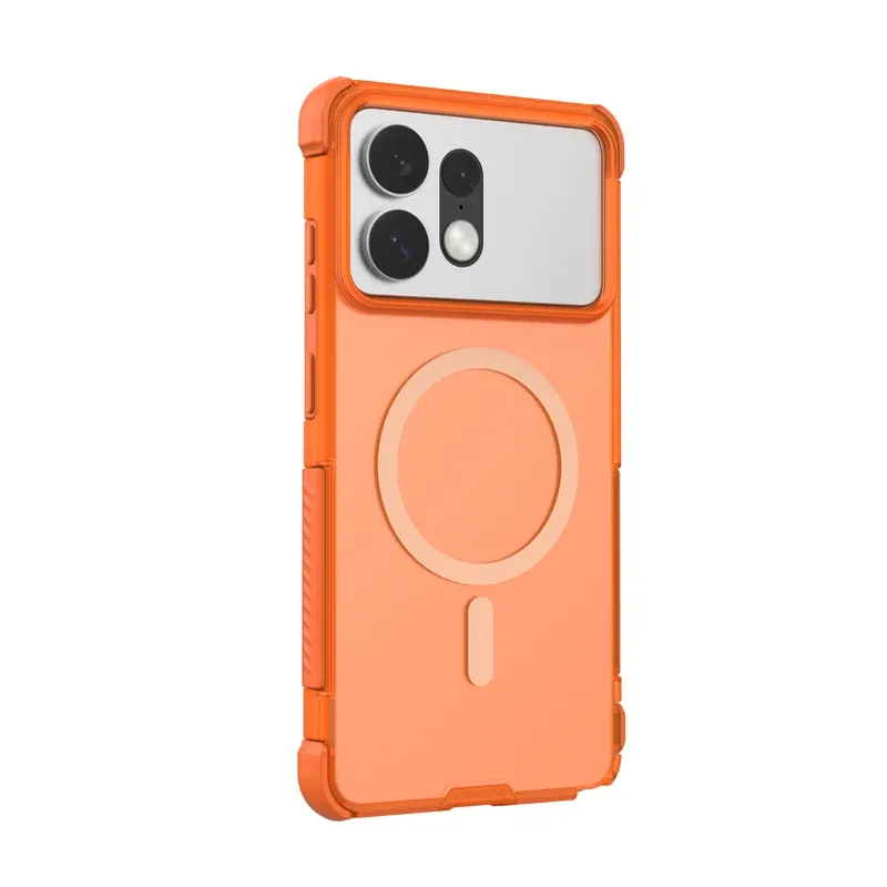 Bear Hug S27 Ultra case in orange, back view