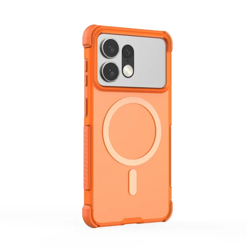Bear Hug S27 Pro case in orange, back view