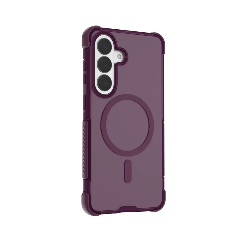 Bear Hug S27 Plus case in purple, back view