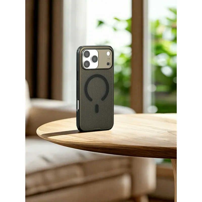 Singularity Series case in black on a wooden table