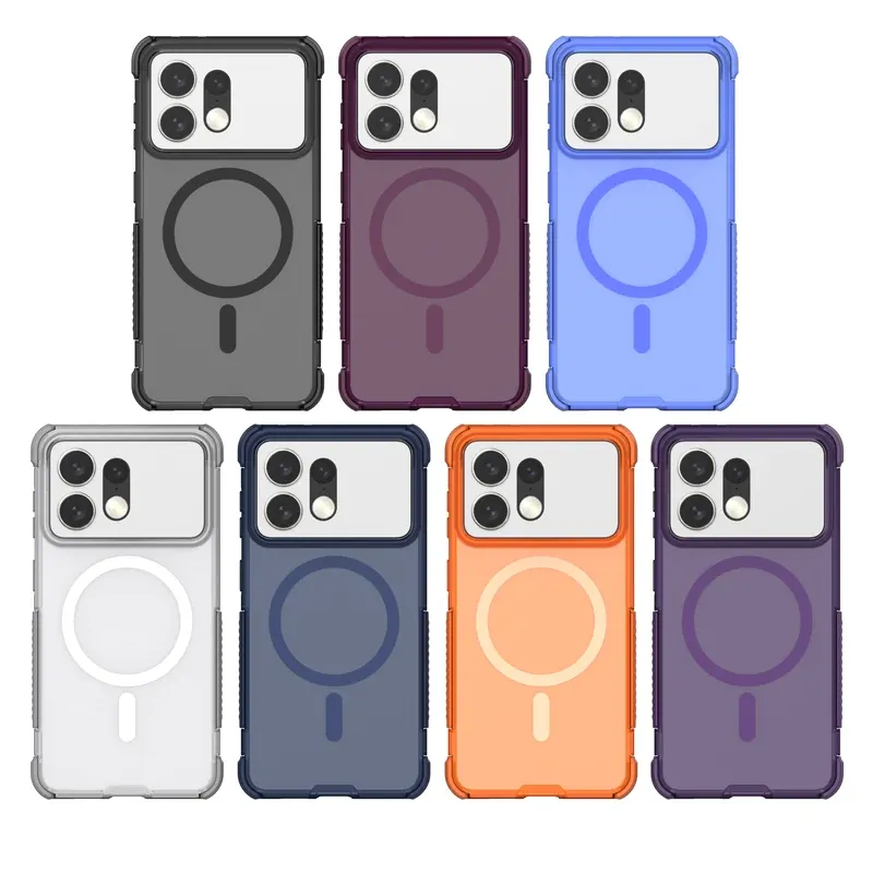 Bear Hug S27 Pro magnetic case colors: smoke grey, plum, blue, navy, orange, purple and frosted white