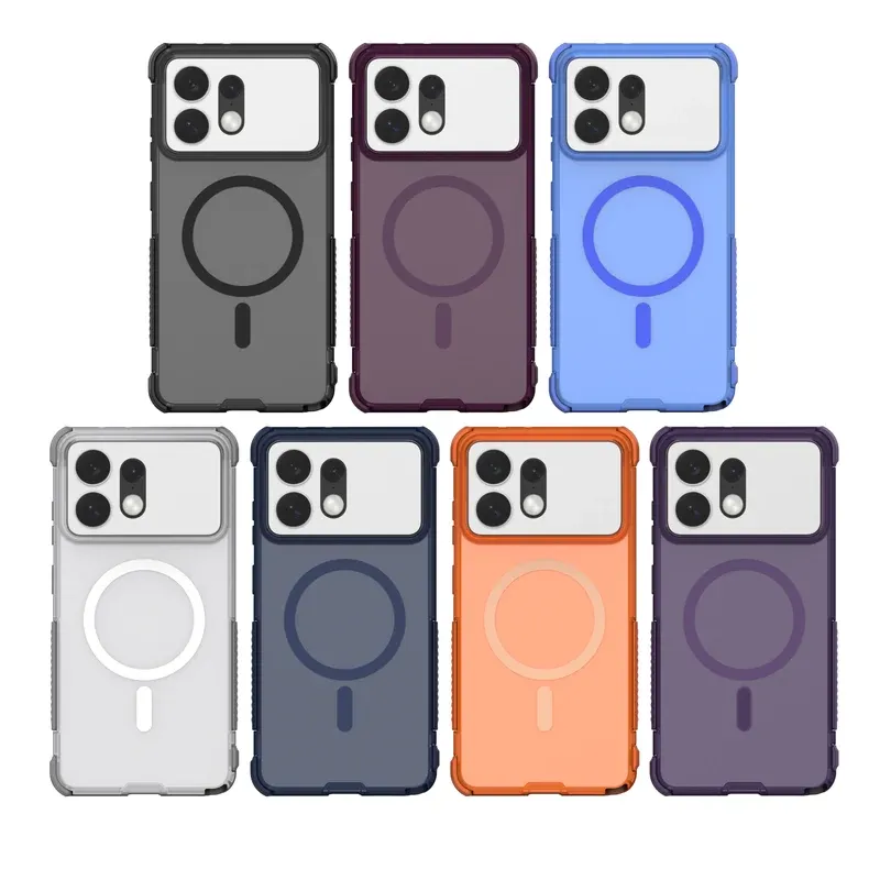 Bear Hug S27 Ultra magnetic case colors: smoke grey, plum, blue, navy, orange, purple and frosted white