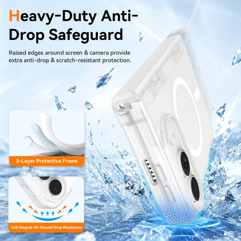 Heavy-duty anti-drop safeguard with a raised camera lip on the matcha case for iPhone Duo