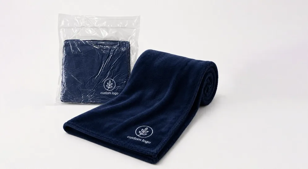 Custom Logo Fleece Blanket