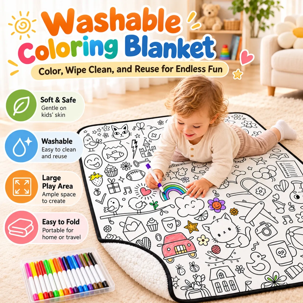 DIY Coloring Blanket1
