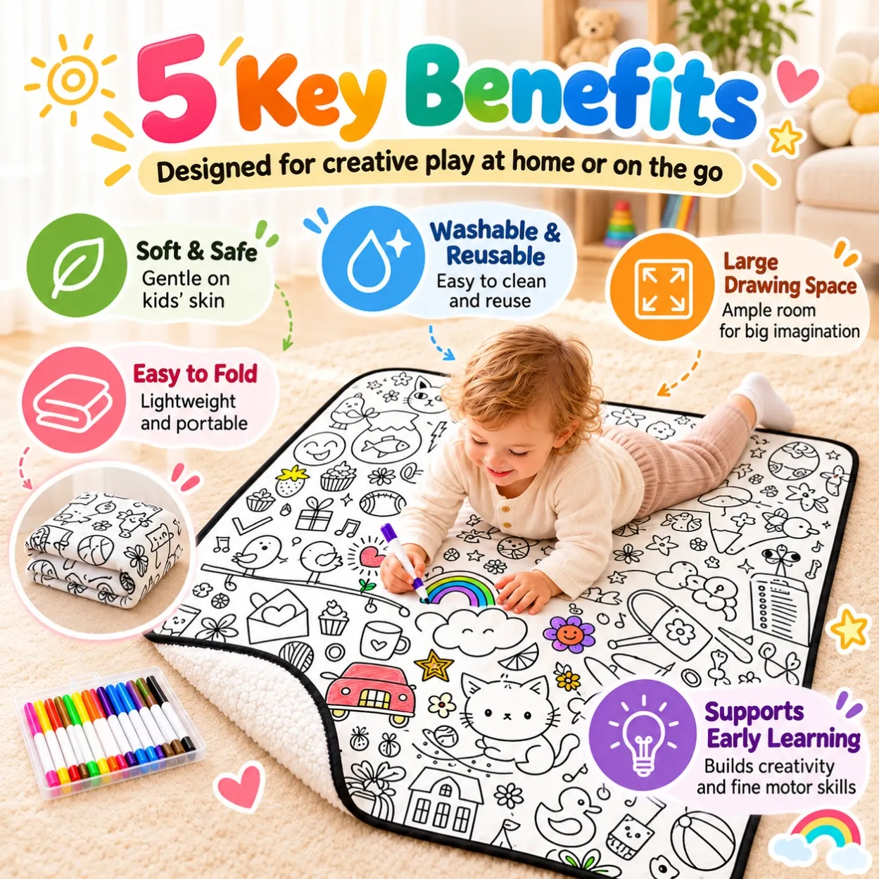 DIY Coloring Blanket2